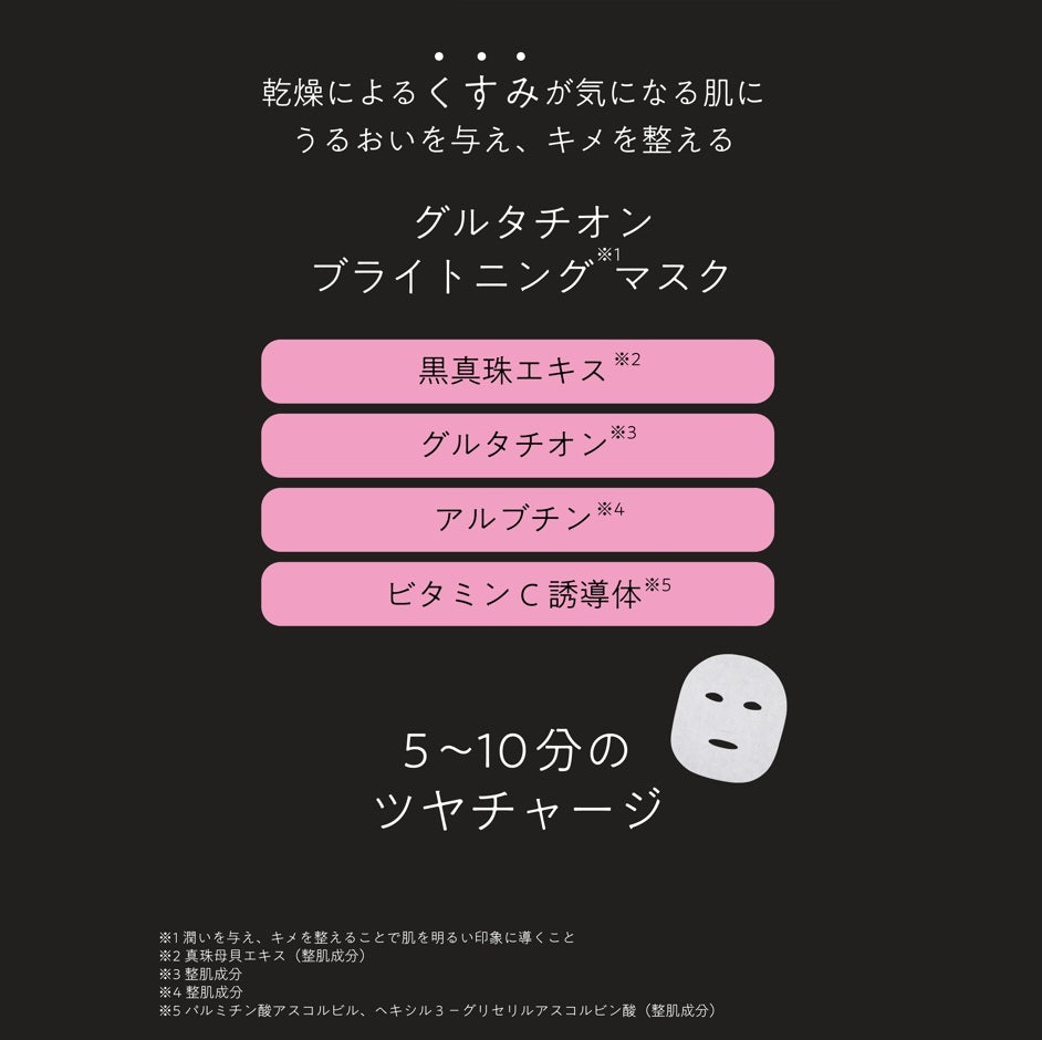グルタチオン ブライトニングマスク・NMN エイジングケアマスク　1パック7枚入お試し2パックセット